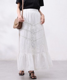 Chez toi | コットン刺繍×レーススカート(スカート)