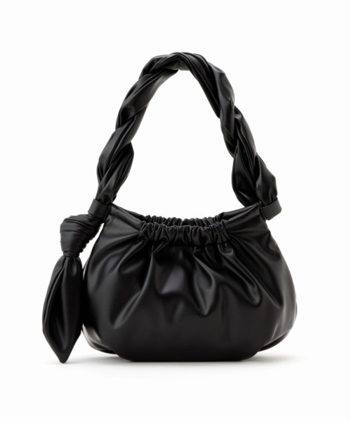 Casselini（キャセリーニ）の「Casselini(キャセリーニ)ツイストバルーンバッグ（ハンドバッグ・レディース・ブラック/グリーン/パープル・FREE）」の9枚目の写真