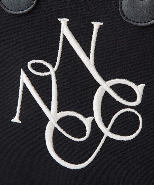 one after another NICE CLAUP(ワンアフターアナザーナイスクラップ)の「【WEB限定】トリミング刺繍トートバッグ(トートバッグ・レディース・アイボリー/ブラック/ホワイト×ブラウン・FREE)」の12枚目の写真
