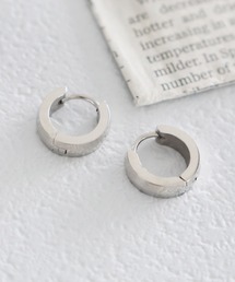 ステンレスラインフープワンタッチピアス / 963269