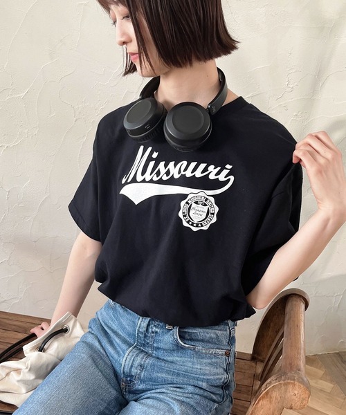 spiritoso（スピリトーゾ）の「spiritoso カレッジアソートTシャツ 半袖（Tシャツ/カットソー・メンズ・ホワイト系1/ブラック系1/グレー系2/ホワイト/グレー系1/ホワイト系2/ブラック/ブラック系2/杢グレー・XL/M/L/S）」の5枚目の写真