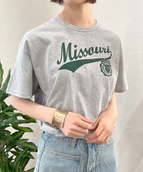 spiritoso（スピリトーゾ）の「spiritoso カレッジアソートTシャツ 半袖（Tシャツ/カットソー・メンズ・ホワイト系1/ブラック系1/グレー系2/ホワイト/グレー系1/ホワイト系2/ブラック/ブラック系2/杢グレー・XL/M/L/S）」の8枚目の写真