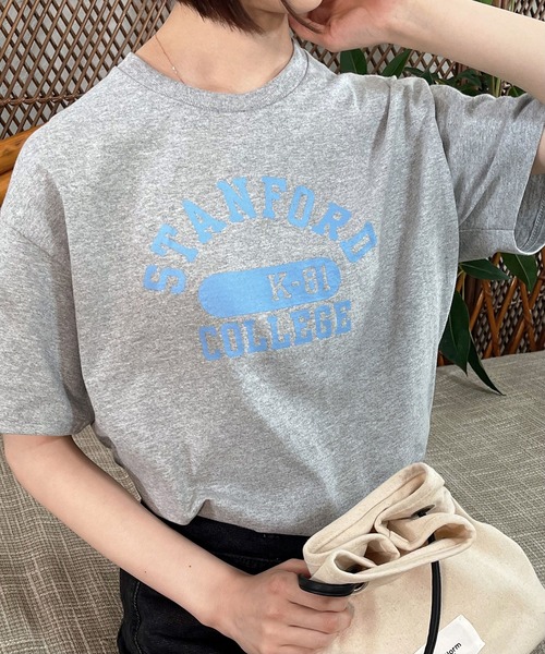 spiritoso（スピリトーゾ）の「spiritoso カレッジアソートTシャツ 半袖（Tシャツ/カットソー・メンズ・ホワイト系1/ブラック系1/グレー系2/ホワイト/グレー系1/ホワイト系2/ブラック/ブラック系2/杢グレー・XL/M/L/S）」の9枚目の写真