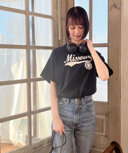 spiritoso（スピリトーゾ）の「spiritoso カレッジアソートTシャツ 半袖（Tシャツ/カットソー・メンズ・ホワイト系1/ブラック系1/グレー系2/ホワイト/グレー系1/ホワイト系2/ブラック/ブラック系2/杢グレー・XL/M/L/S）」の12枚目の写真
