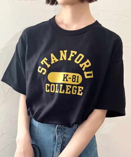 spiritoso（スピリトーゾ）の「spiritoso カレッジアソートTシャツ 半袖（Tシャツ/カットソー・メンズ・ホワイト系1/ブラック系1/グレー系2/ホワイト/グレー系1/ホワイト系2/ブラック/ブラック系2/杢グレー・XL/M/L/S）」の14枚目の写真
