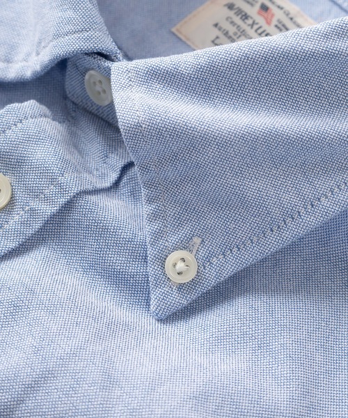 AVIREX(アヴィレックス)の「【AVIREX/アビレックス】AVIREX USA ワンポイント刺繍 オックスフォード ボタンダウン半袖シャツ/無地/ビッグシルエット(シャツ/ブラウス・メンズ・サックスブルー/ホワイト/ライトピンク・XL/M/L)」の7枚目の写真