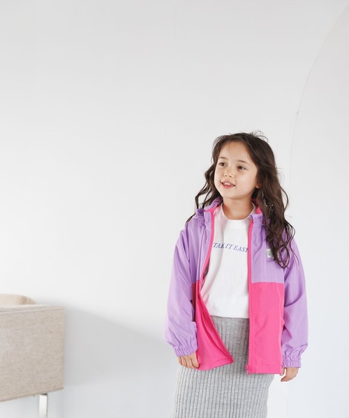 BAYFLOW（ベイフロー）の「マウンテンパーカー（KIDS）（マウンテンパーカー・キッズ・パープル/ブラック/ブルー/ラベンダー/ネイビー/サックスブルー/レッド・110cm/120cm/130cm/140cm/150cm）」の8枚目の写真