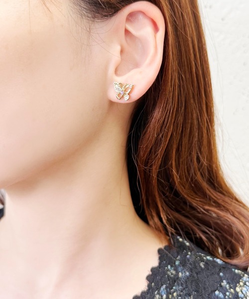 蝶モチーフ ピアス（ピアス（両耳用））｜ANNA SUI（アナスイ）の