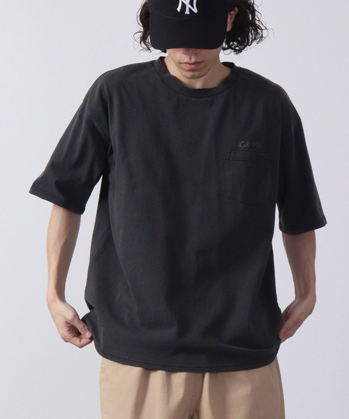 GERRY(ジェリー)の「GERRY ビンテ-ジ加工チェスト刺繍ポケットT 半袖(Tシャツ/カットソー・メンズ・ブラック/マスタード/ネイビー・LL/M/L)」の5枚目の写真