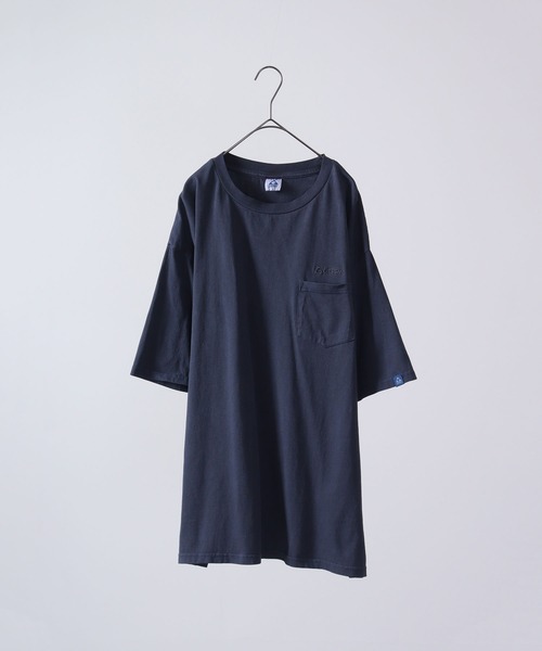 GERRY(ジェリー)の「GERRY ビンテ-ジ加工チェスト刺繍ポケットT 半袖(Tシャツ/カットソー・メンズ・ブラック/マスタード/ネイビー・LL/M/L)」の8枚目の写真