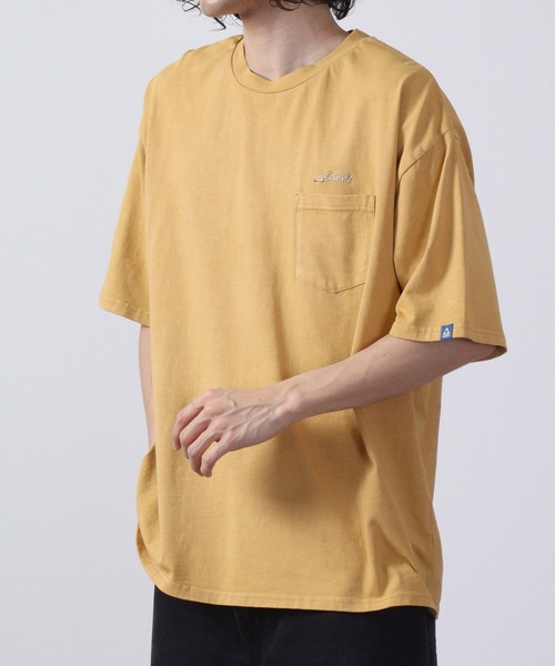 GERRY(ジェリー)の「GERRY ビンテ-ジ加工チェスト刺繍ポケットT 半袖(Tシャツ/カットソー・メンズ・ブラック/マスタード/ネイビー・LL/M/L)」の7枚目の写真