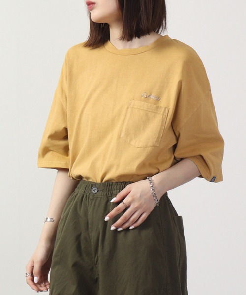 GERRY(ジェリー)の「GERRY ビンテ-ジ加工チェスト刺繍ポケットT 半袖(Tシャツ/カットソー・メンズ・ブラック/マスタード/ネイビー・LL/M/L)」の20枚目の写真
