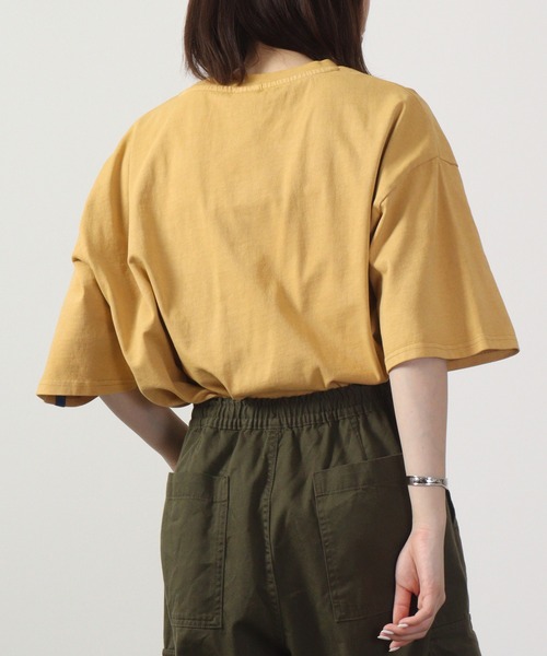 GERRY(ジェリー)の「GERRY ビンテ-ジ加工チェスト刺繍ポケットT 半袖(Tシャツ/カットソー・メンズ・ブラック/マスタード/ネイビー・LL/M/L)」の17枚目の写真