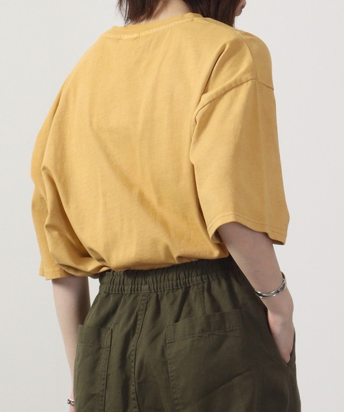 GERRY(ジェリー)の「GERRY ビンテ-ジ加工チェスト刺繍ポケットT 半袖(Tシャツ/カットソー・メンズ・ブラック/マスタード/ネイビー・LL/M/L)」の16枚目の写真