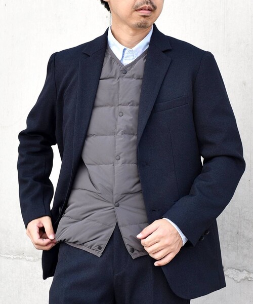 TAION（タイオン）の「【SHIPS any別注】TAION: 〈手洗い可能〉ダウン ベスト 23AW◇（ダウンベスト・メンズ・ネイビー/ダークグレー/ブラック・MEDIUM/X-LARGE/LARGE/SMALL）」の5枚目の写真