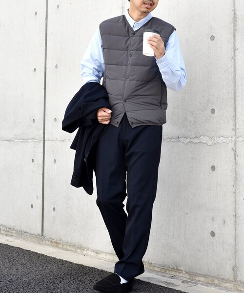 TAION（タイオン）の「【SHIPS any別注】TAION: 〈手洗い可能〉ダウン ベスト 23AW◇（ダウンベスト・メンズ・ネイビー/ダークグレー/ブラック・MEDIUM/X-LARGE/LARGE/SMALL）」の7枚目の写真