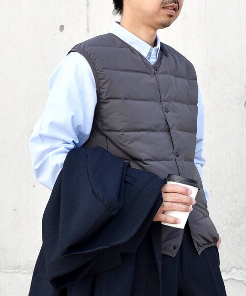 TAION（タイオン）の「【SHIPS any別注】TAION: 〈手洗い可能〉ダウン ベスト 23AW◇（ダウンベスト・メンズ・ネイビー/ダークグレー/ブラック・MEDIUM/X-LARGE/LARGE/SMALL）」の8枚目の写真