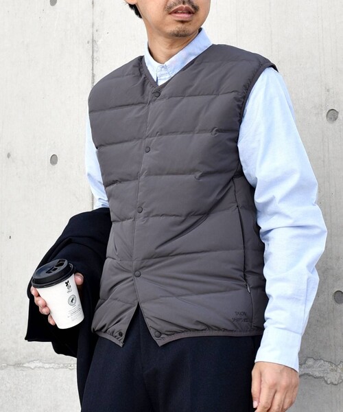 TAION（タイオン）の「【SHIPS any別注】TAION: 〈手洗い可能〉ダウン ベスト 23AW◇（ダウンベスト・メンズ・ネイビー/ダークグレー/ブラック・MEDIUM/X-LARGE/LARGE/SMALL）」の9枚目の写真
