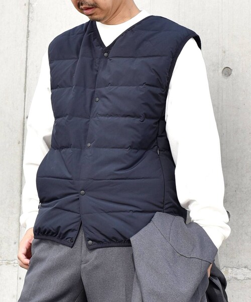   ダウンベスト ネイビー　XS/TP Pyrenex（ピレネックス） ダウンベスト ベスト 「PYRENEX