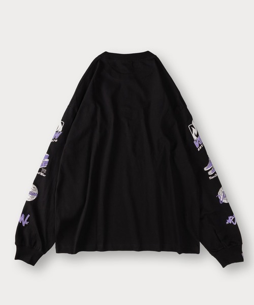 VISION STREET WEAR（ヴィジョンストリートウェア）の「【VISION STREET WEAR/ヴィジョンストリートウェア】アームロゴ発泡プリントロンT/ビッグシルエット（Tシャツ/カットソー・メンズ・ホワイト/ブラック/アッシュグレー・M/L/XL）」の7枚目の写真
