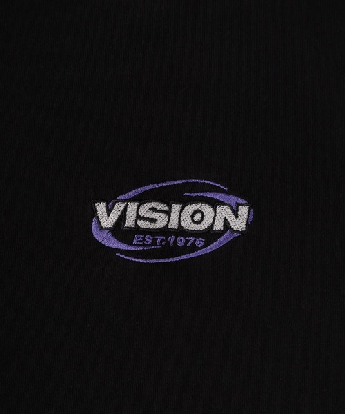 VISION STREET WEAR（ヴィジョンストリートウェア）の「【VISION STREET WEAR/ヴィジョンストリートウェア】アームロゴ発泡プリントロンT/ビッグシルエット（Tシャツ/カットソー・メンズ・ホワイト/ブラック/アッシュグレー・M/L/XL）」の9枚目の写真