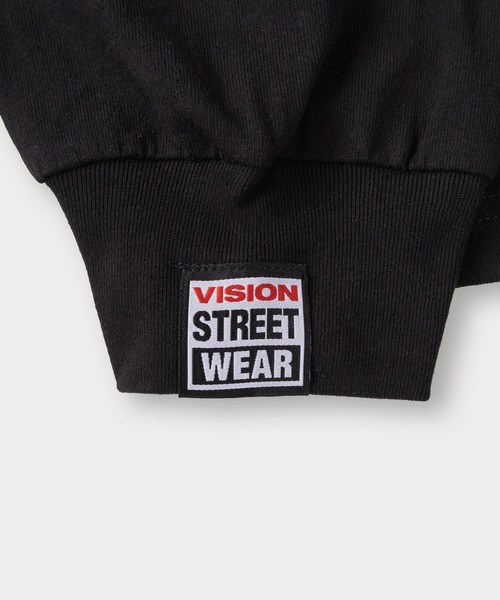 VISION STREET WEAR（ヴィジョンストリートウェア）の「【VISION STREET WEAR/ヴィジョンストリートウェア】アームロゴ発泡プリントロンT/ビッグシルエット（Tシャツ/カットソー・メンズ・ホワイト/ブラック/アッシュグレー・M/L/XL）」の11枚目の写真
