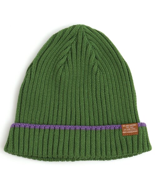 BREEZE（ブリーズ）の「カラフルニット帽（ニットキャップ/ビーニー・キッズ・グリーン/ブルー/ブラック/ピンク/イエロー/アイボリー・50/58/54）」の3枚目の写真