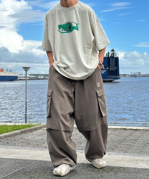 Perushu(ペルーシュ)の「レトロプリントTシャツ(Tシャツ/カットソー・メンズ・グレー系その他/ブラック/杢グレー/イエロー・MEDIUM/LARGE)」の20枚目の写真