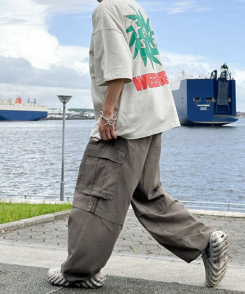 Perushu(ペルーシュ)の「レトロプリントTシャツ(Tシャツ/カットソー・メンズ・グレー系その他/ブラック/杢グレー/イエロー・MEDIUM/LARGE)」の21枚目の写真