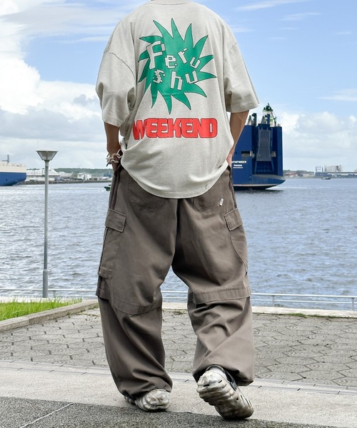 Perushu(ペルーシュ)の「レトロプリントTシャツ(Tシャツ/カットソー・メンズ・グレー系その他/ブラック/杢グレー/イエロー・MEDIUM/LARGE)」の22枚目の写真