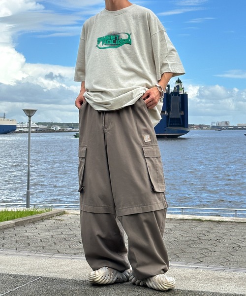 Perushu(ペルーシュ)の「レトロプリントTシャツ(Tシャツ/カットソー・メンズ・グレー系その他/ブラック/杢グレー/イエロー・MEDIUM/LARGE)」の19枚目の写真