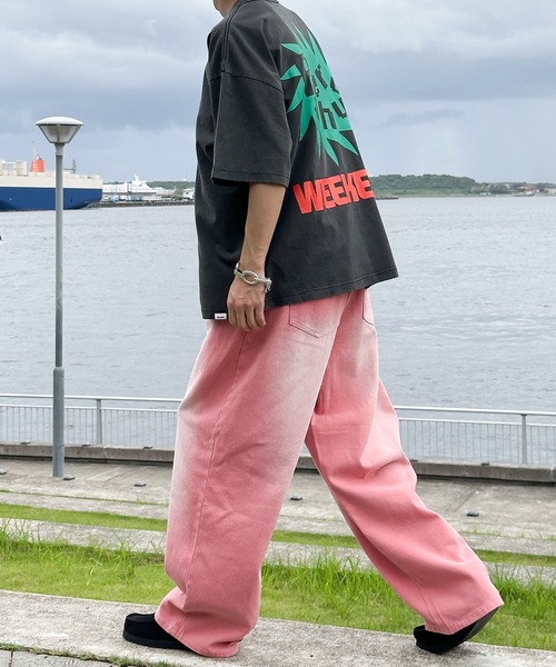 Perushu(ペルーシュ)の「レトロプリントTシャツ(Tシャツ/カットソー・メンズ・グレー系その他/ブラック/杢グレー/イエロー・MEDIUM/LARGE)」の7枚目の写真