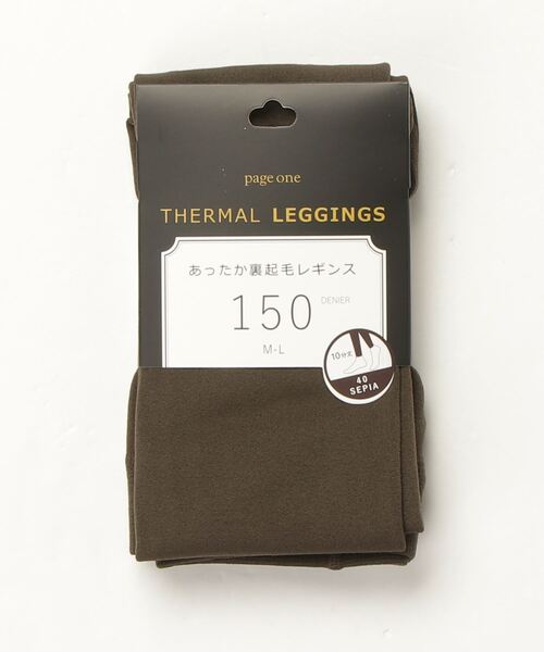 PAGE ONE 裏起毛レギンス10分丈（レギンス/スパッツ）｜FUNALIVE