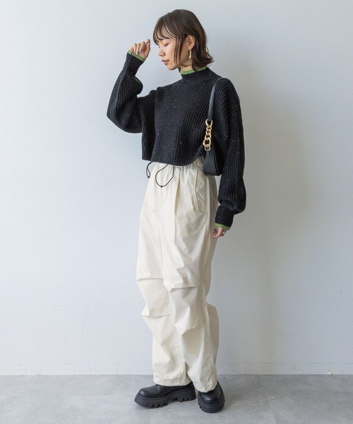 RAGEBLUE(レイジブルー)の「ウエストデザイン/スノールーズパラシュートパンツ(カーゴパンツ・レディース・ホワイト/ピンク/オリーブ・FREE)」の5枚目の写真