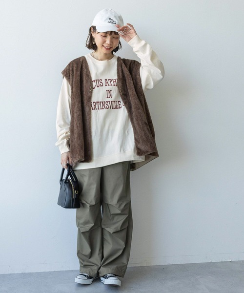 RAGEBLUE(レイジブルー)の「ウエストデザイン/スノールーズパラシュートパンツ(カーゴパンツ・レディース・ホワイト/ピンク/オリーブ・FREE)」の11枚目の写真