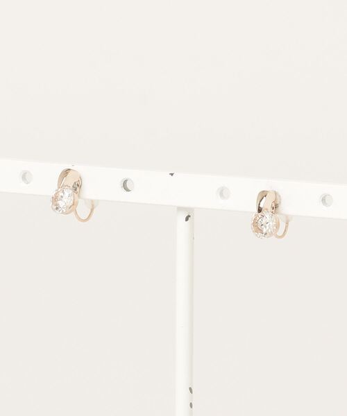 itam（アイタム）の「【itam】アイタム/ キュービックジルコニア ステンレスノンホールピアス/ 金属アレルギー対応イヤリング（イヤリング・レディース・ピンクゴールド/ゴールド/シルバー・FREE）」の5枚目の写真