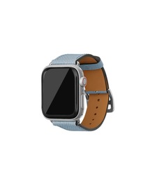 ノービレ Apple Watch レザーバンド【38mm/40mm/41mm/42mm, M/Lサイズ】 (アダプター：シルバー)