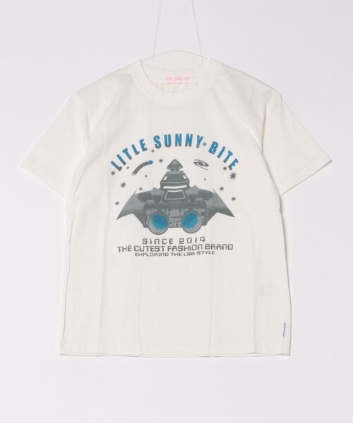 Little sunny bite(リトルサニーバイト)の「【Little sunny bite】Roket tee(Tシャツ/カットソー・レディース・ホワイト/ブラック・FREE)」の3枚目の写真