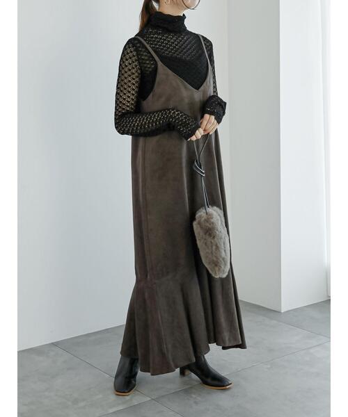 Te chichi（テチチ）の「レース柄ハイネックニット（ニット/セーター・レディース・グリーン/ブラック/オフホワイト・F）」の11枚目の写真