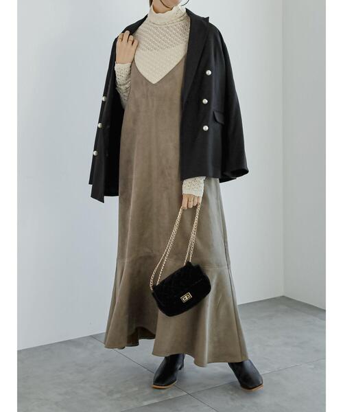 Te chichi（テチチ）の「レース柄ハイネックニット（ニット/セーター・レディース・グリーン/ブラック/オフホワイト・F）」の12枚目の写真