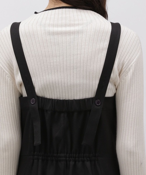 LAKOLE(ラコレ)の「バレルレッグサロペット / 976010(サロペット/オーバーオール・レディース・グレー/ブラック・SMALL/MEDIUM)」の12枚目の写真