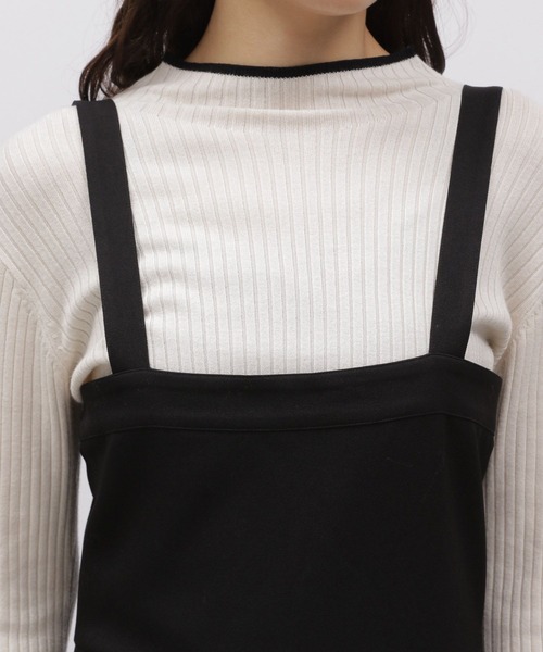 LAKOLE(ラコレ)の「バレルレッグサロペット / 976010(サロペット/オーバーオール・レディース・グレー/ブラック・SMALL/MEDIUM)」の13枚目の写真