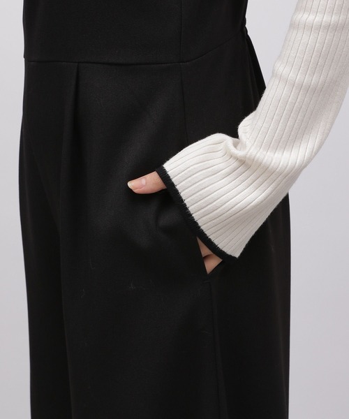 LAKOLE(ラコレ)の「バレルレッグサロペット / 976010(サロペット/オーバーオール・レディース・グレー/ブラック・SMALL/MEDIUM)」の15枚目の写真