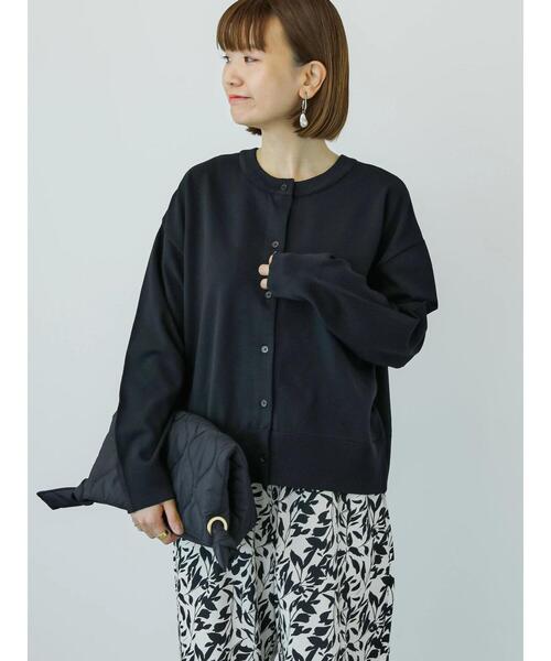 Lugnoncure（ルノンキュール）の「無撚糸クルーネックカーディガン（カーディガン/ボレロ・レディース・イエロー/オフホワイト/ブルー/ブラック・F）」の3枚目の写真