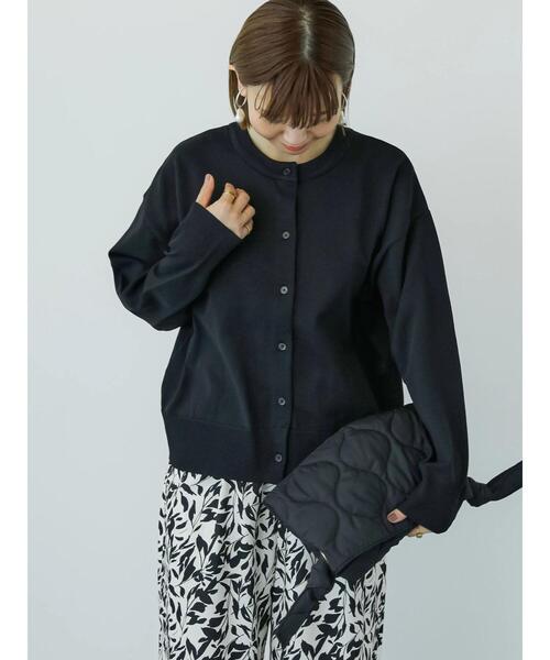 Lugnoncure（ルノンキュール）の「無撚糸クルーネックカーディガン（カーディガン/ボレロ・レディース・イエロー/オフホワイト/ブルー/ブラック・F）」の18枚目の写真