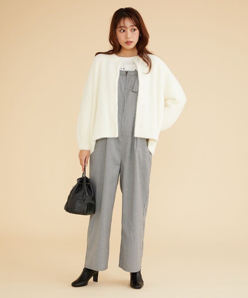 【セール】【古畑星夏さん着用】チェック オールインワン（つなぎ/オールインワン）｜Feroux（フェルゥ）