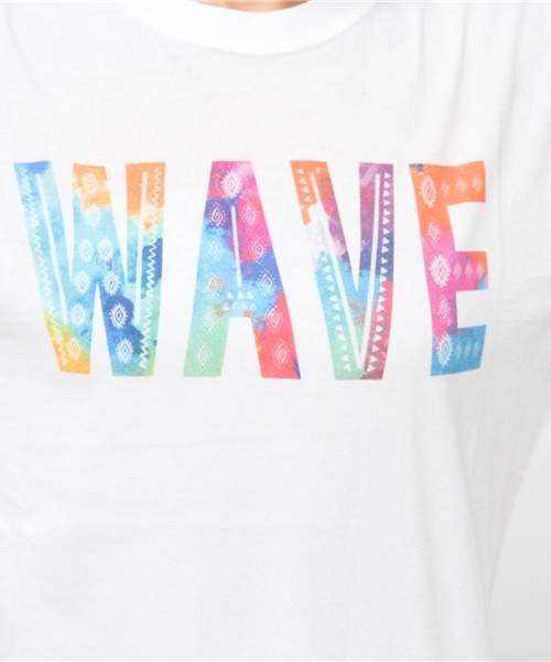 OUTLET(アウトレット)の「【Ciaopanic】26/-天竺インクジェットプリントWAVE(Tシャツ/カットソー・レディース・グレー/ホワイト・FREE)」の3枚目の写真
