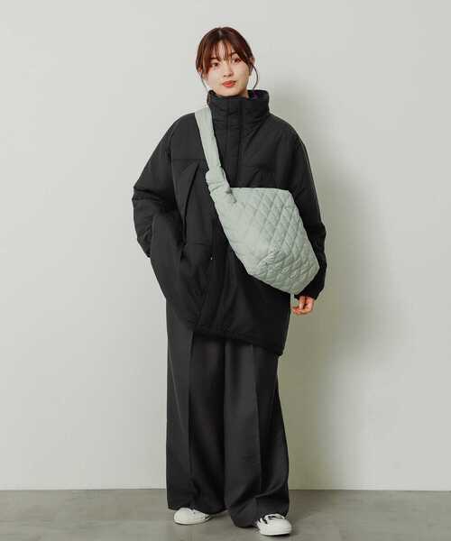 SENSE OF PLACE by URBAN RESEARCH（センスオブプレイスバイアーバンリサーチ）の「中綿キルティングショルダーバッグ（ショルダーバッグ・レディース・アイボリー/ブラック/グリーン・ONE）」の21枚目の写真