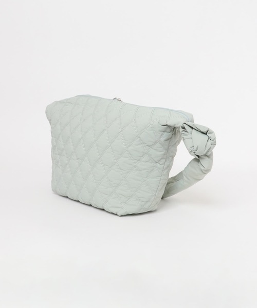SENSE OF PLACE by URBAN RESEARCH（センスオブプレイスバイアーバンリサーチ）の「中綿キルティングショルダーバッグ（ショルダーバッグ・レディース・アイボリー/ブラック/グリーン・ONE）」の12枚目の写真