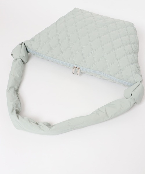 SENSE OF PLACE by URBAN RESEARCH（センスオブプレイスバイアーバンリサーチ）の「中綿キルティングショルダーバッグ（ショルダーバッグ・レディース・アイボリー/ブラック/グリーン・ONE）」の10枚目の写真